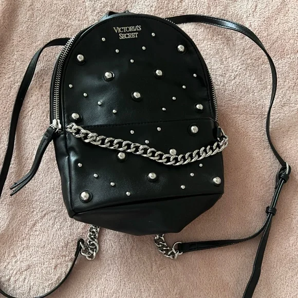 Victoria\'s Secret Sparkle Small City Mini Studded Backpack Bag Victoria main image 2